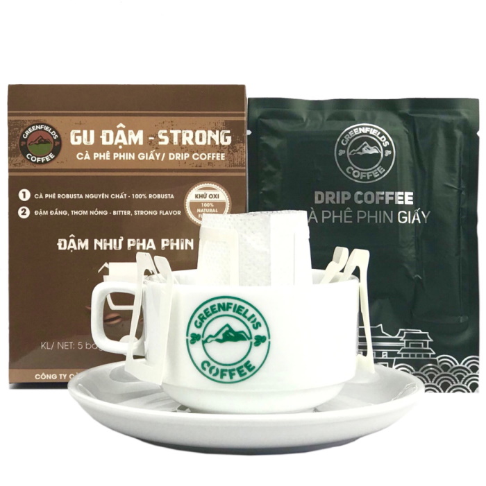 Cà phê phin giấy du lịch - Greenfields Coffee - Công Ty TNHH SX -  TM Và DV Cà Phê Đồng Xanh
